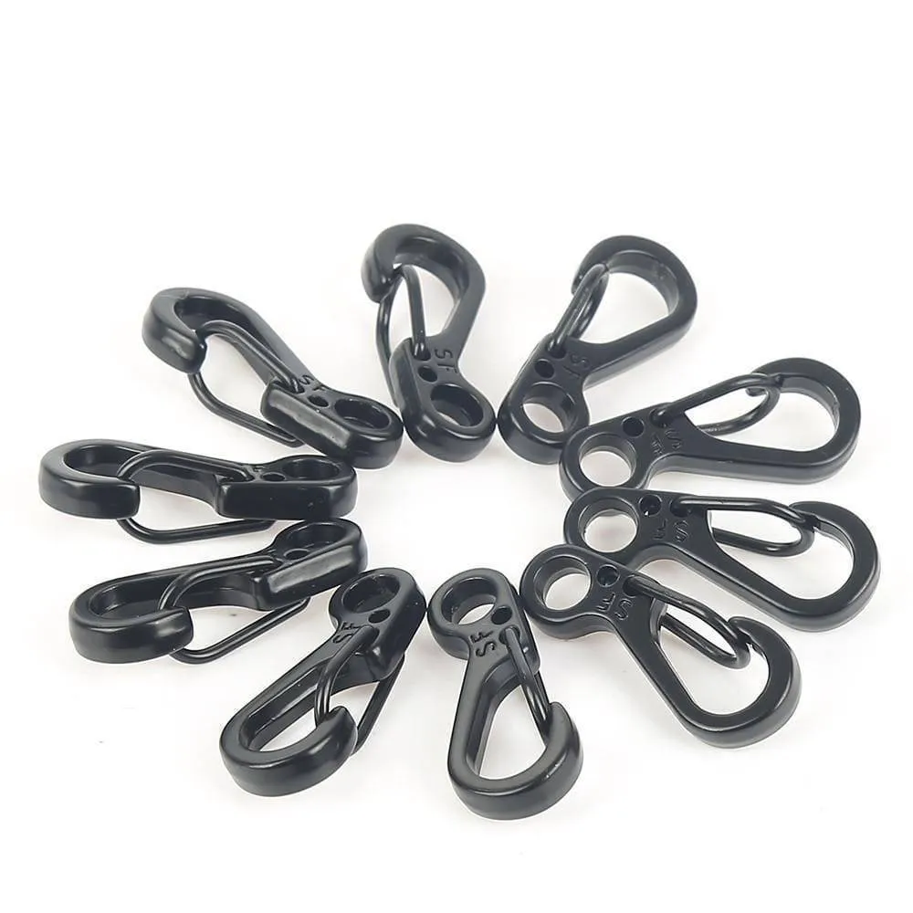 10PCS Mini SF Spring Backpack Clasps & Climbing Carabiners