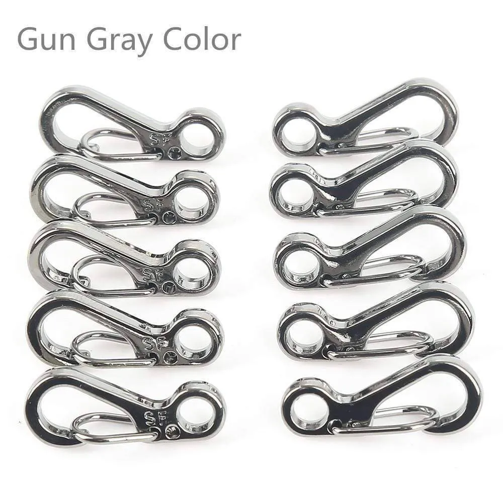 10PCS Mini SF Spring Backpack Clasps & Climbing Carabiners