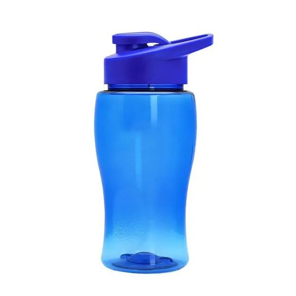 18 Oz. Transparent Bottle - Drink-Thru Lid (Q213722)
