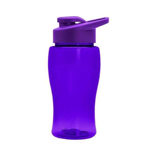 18 Oz. Transparent Bottle - Drink-Thru Lid (Q213722)