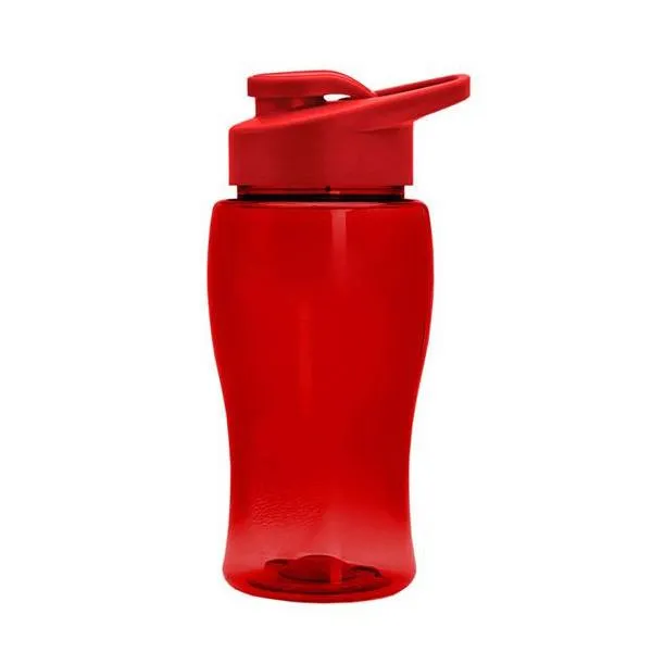 18 Oz. Transparent Bottle - Drink-Thru Lid (Q213722)