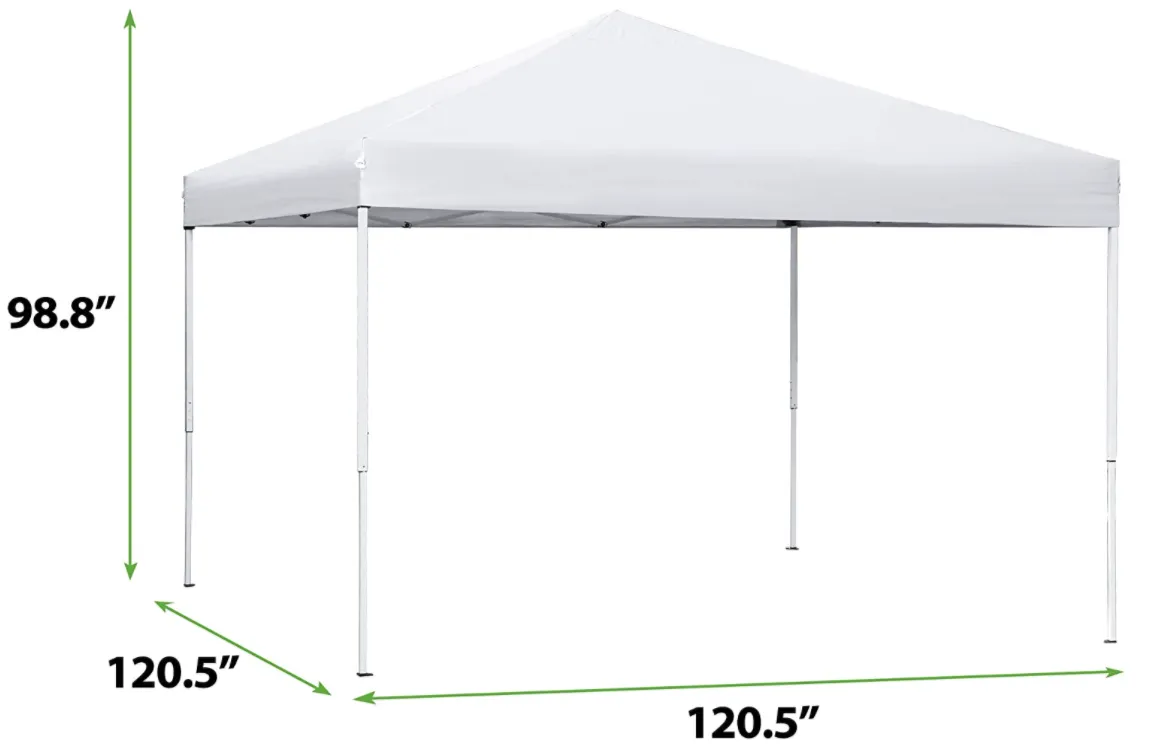 Adjustable Height Pop Up Canopy Tent 10 x 10 FT Foldable