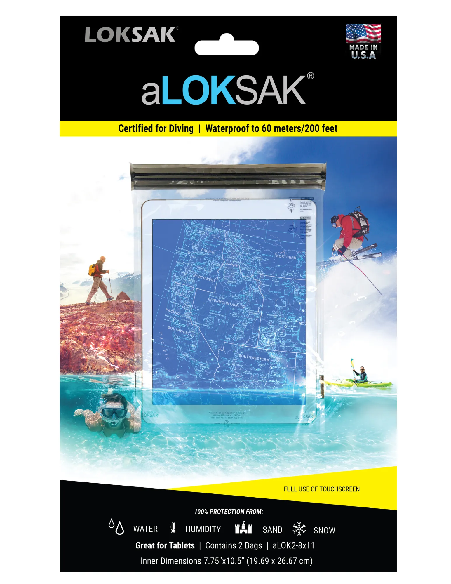 aLOKSAK Element Proof Bag 8" X 11" (2 Pack)