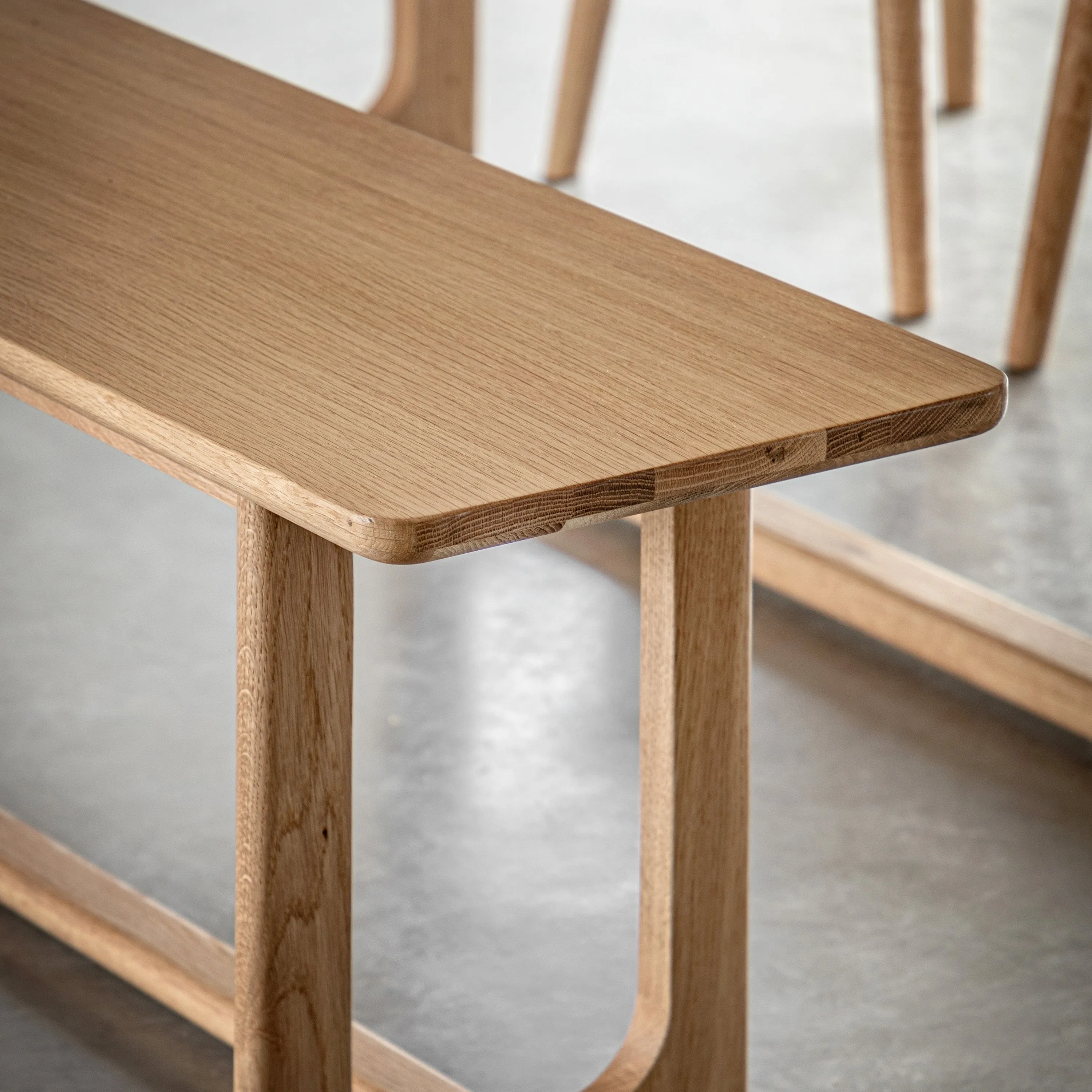 Amos Craft Dining Bench Natural