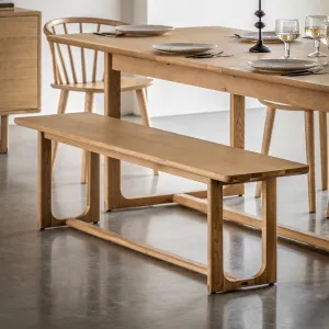 Amos Craft Dining Bench Natural