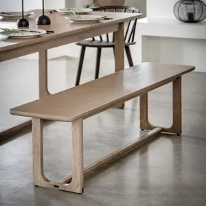 Amos Craft Dining Bench Smoked