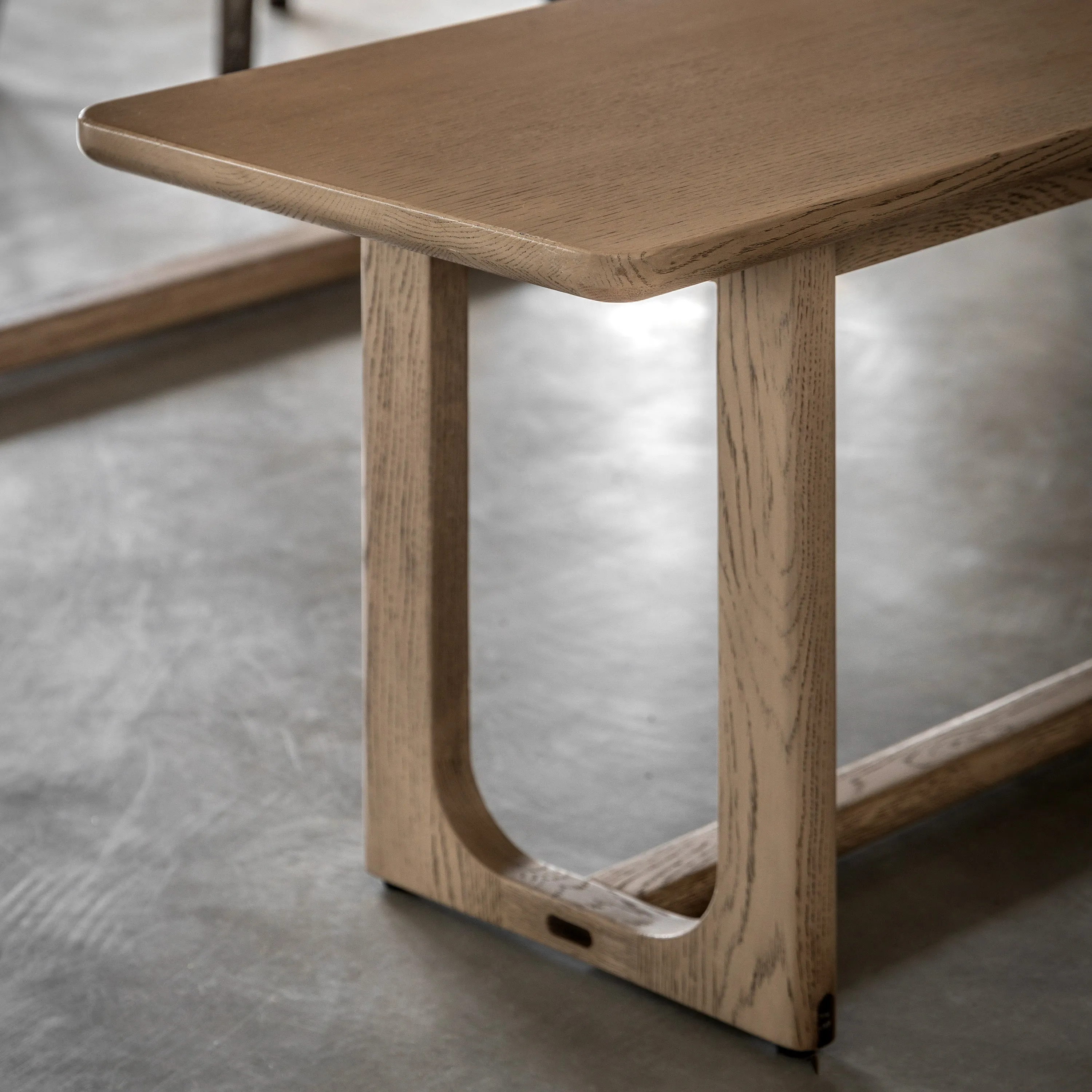Amos Craft Dining Bench Smoked