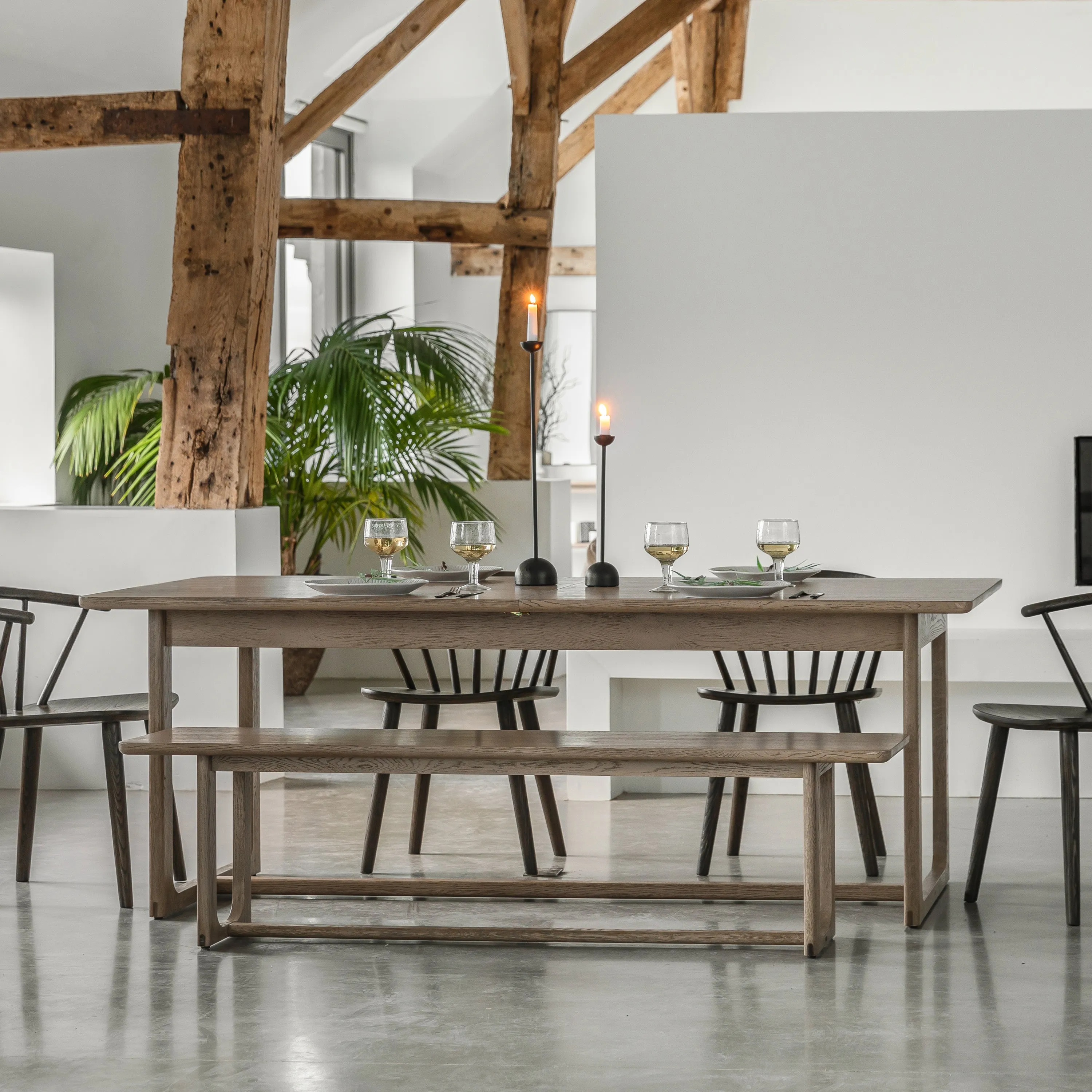 Amos Craft Extending Dining Table Smoked