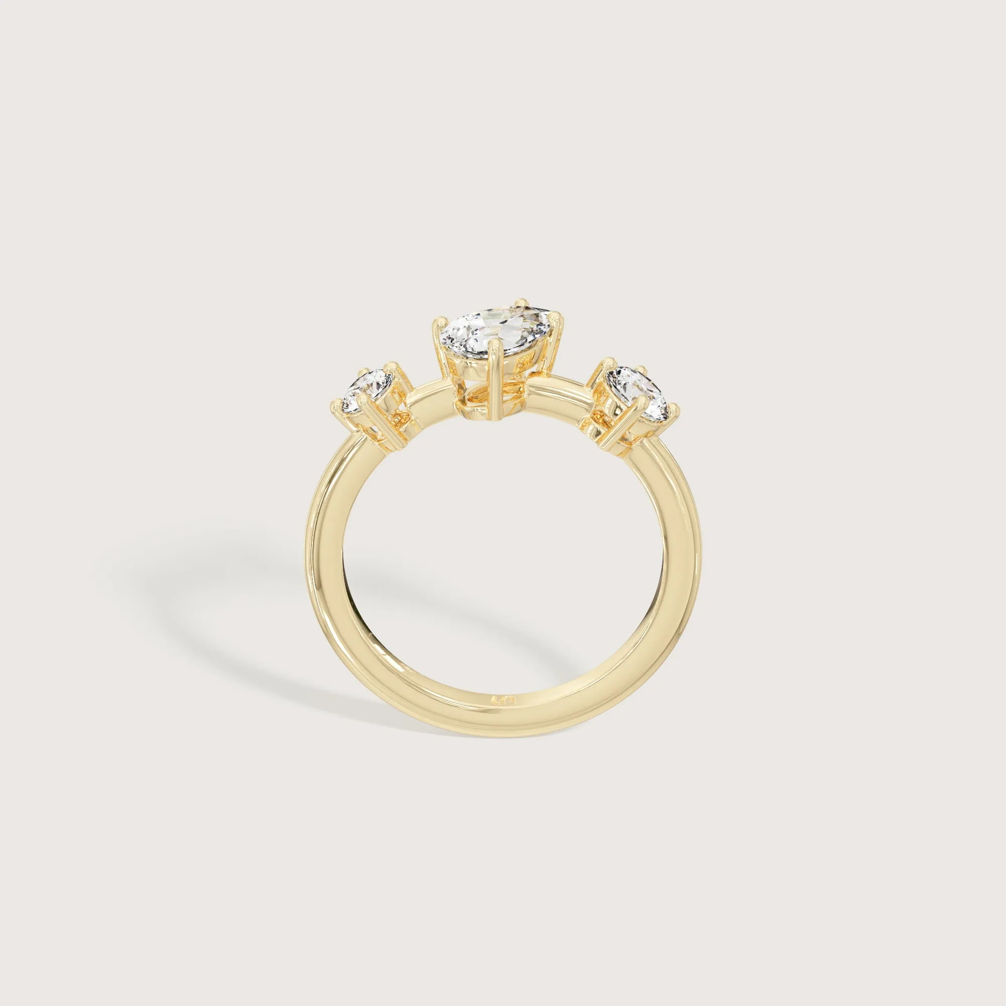 Angeld Pear Diamond Ring