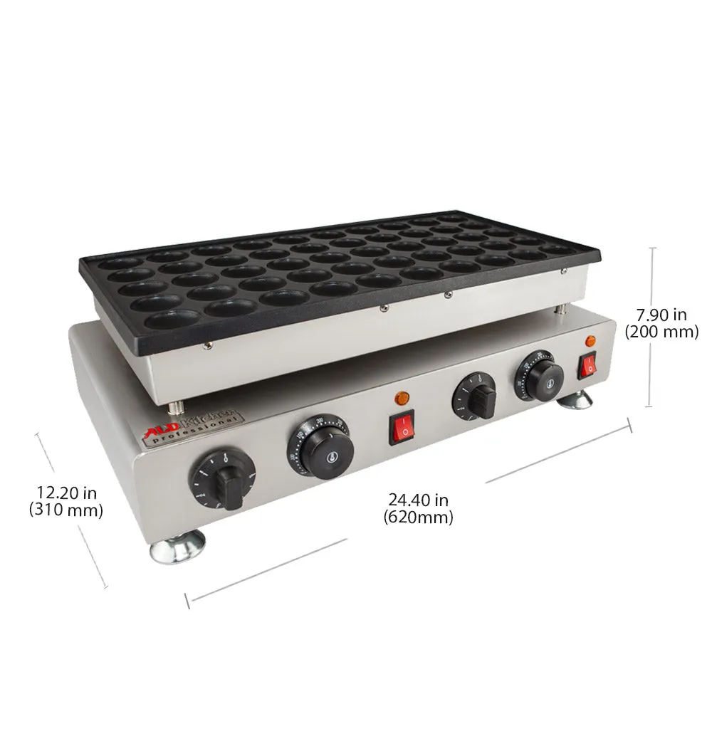 AP-544 Mini Dutch Pancake Maker | Poffertjes Machine | 50 PCS | Round Mini Dutch Pancakes
