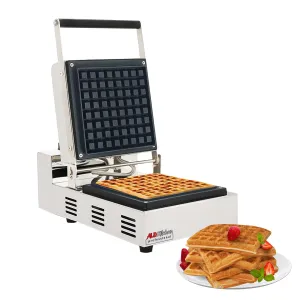 AP-93 Belgian Waffle Maker Thick | Professional Waffle Iron | Big Square Waffle | Press Type | Stainless Steel