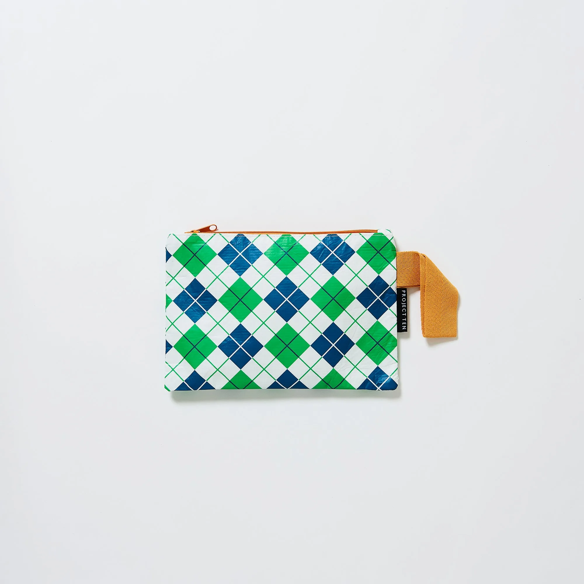 Argyle Mini Zip Pouch