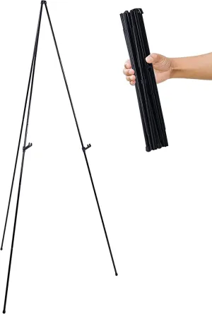 Art Supply 63" High Steel Easy Folding Display Easel  - (Rental)