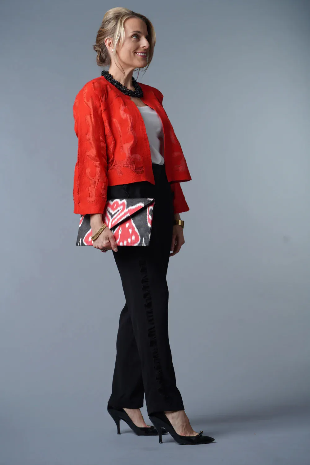 Athens Ikat Envelope Clutch