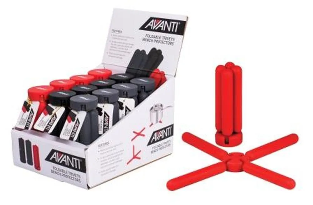 Avanti Silicone Foldable Trivet - Red