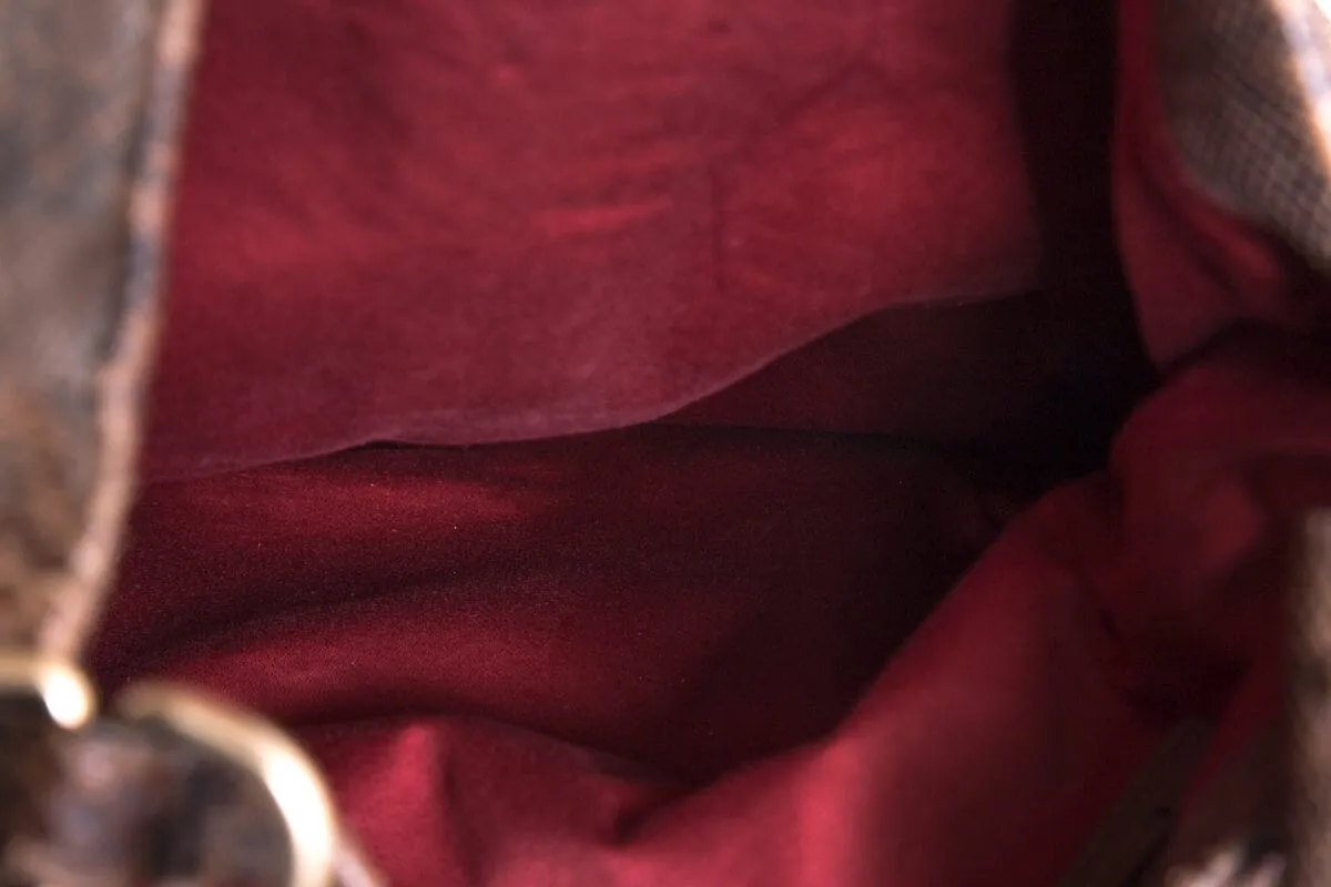 Bally Red & Brown Python Handbag