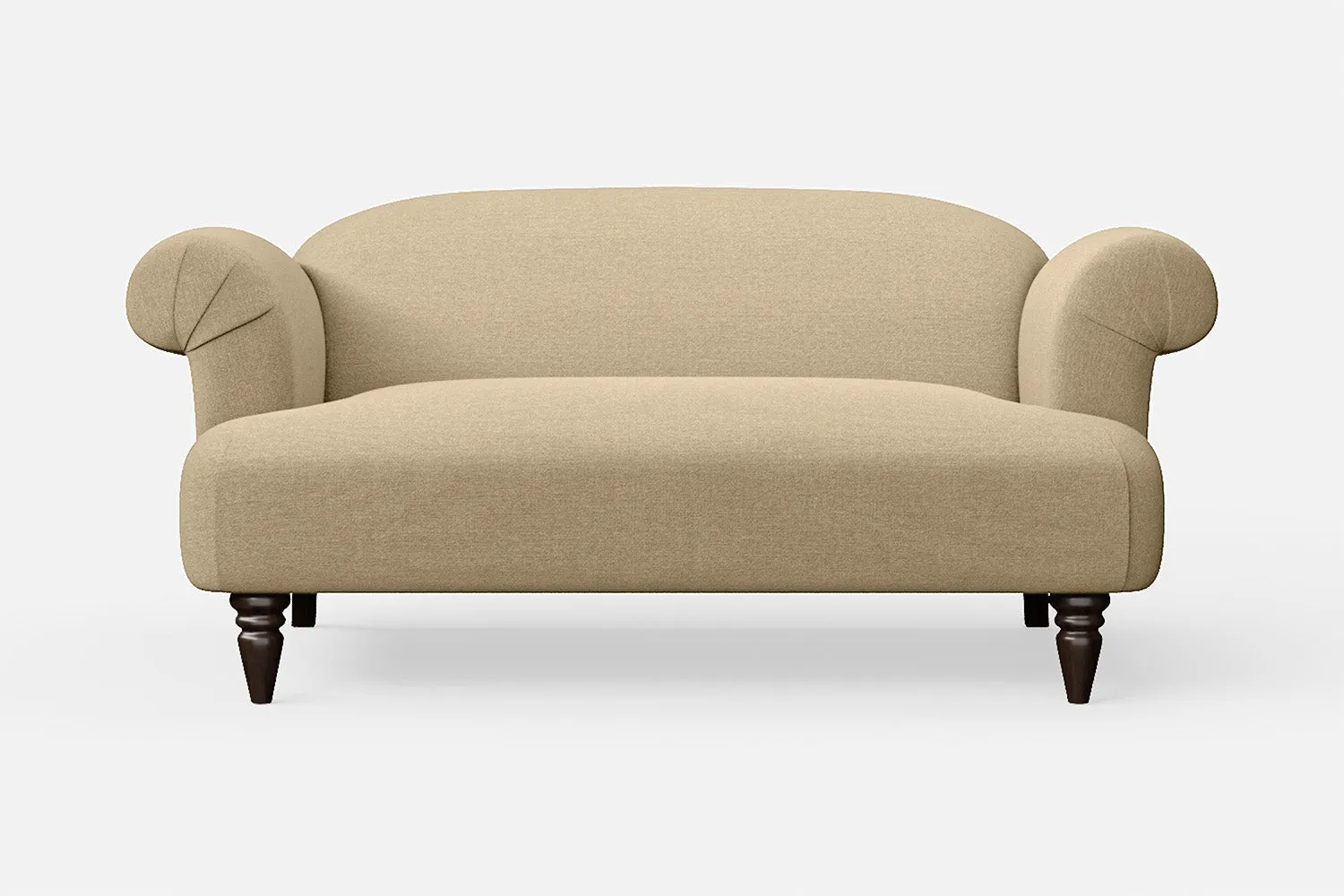 Barberton 2 Seater Sofa Beige Linen Fabric