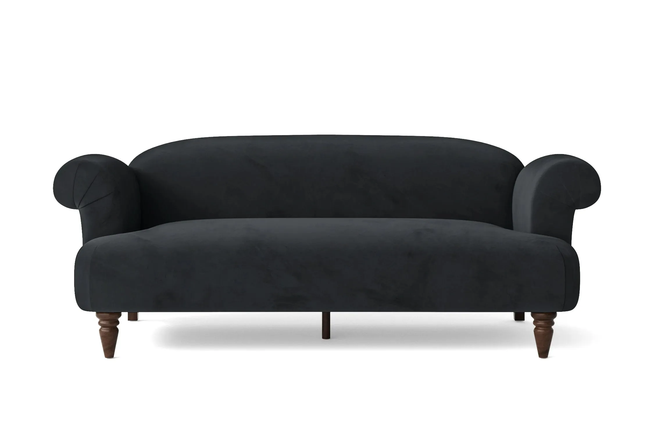 Barberton 3 Seater Sofa Dark Grey Velvet