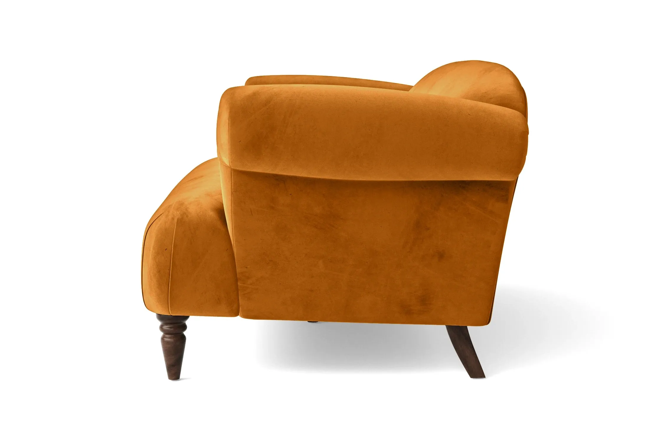 Barberton 4 Seater Sofa Gold Velvet
