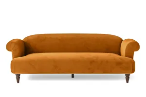 Barberton 4 Seater Sofa Gold Velvet