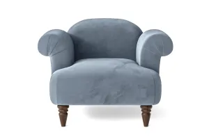 Barberton Armchair Baby Blue Velvet
