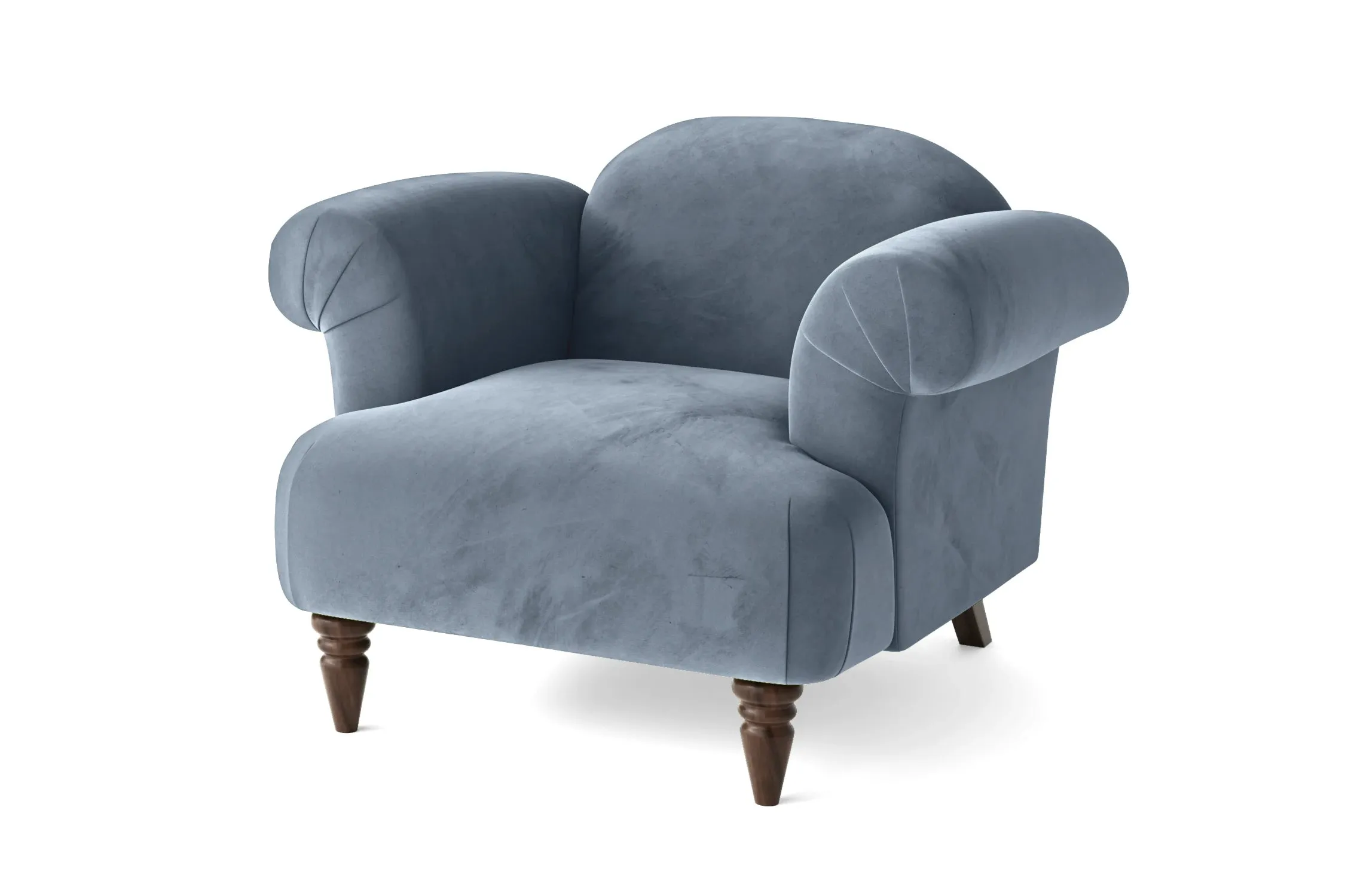 Barberton Armchair Baby Blue Velvet