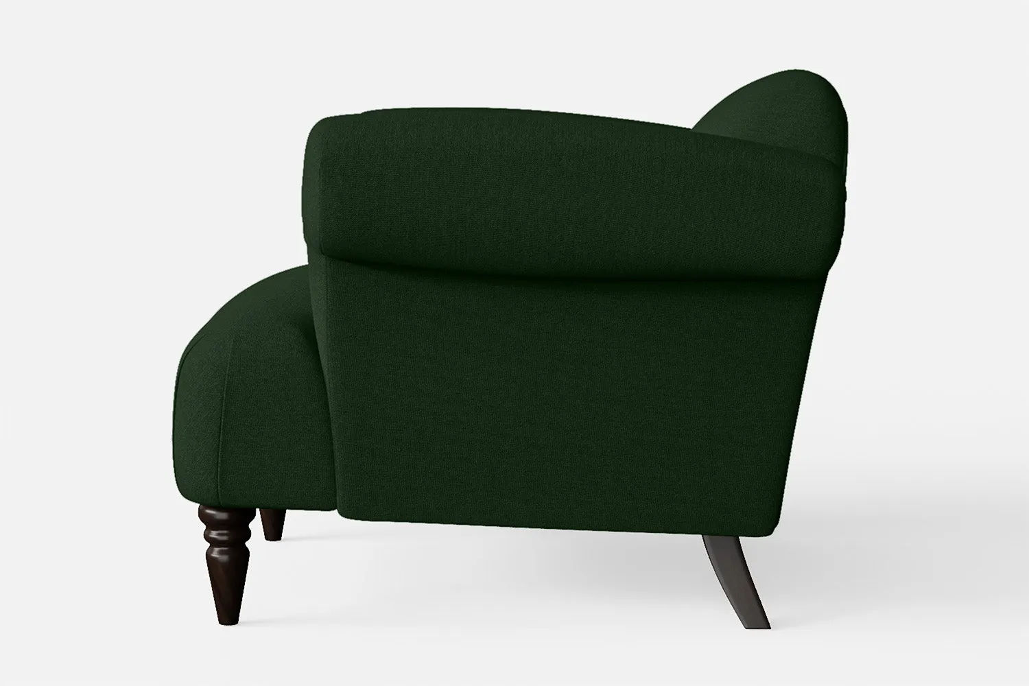 Barberton Armchair Forest Green Linen Fabric
