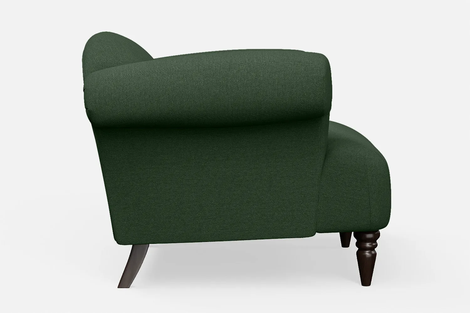 Barberton Armchair Forest Green Linen Fabric