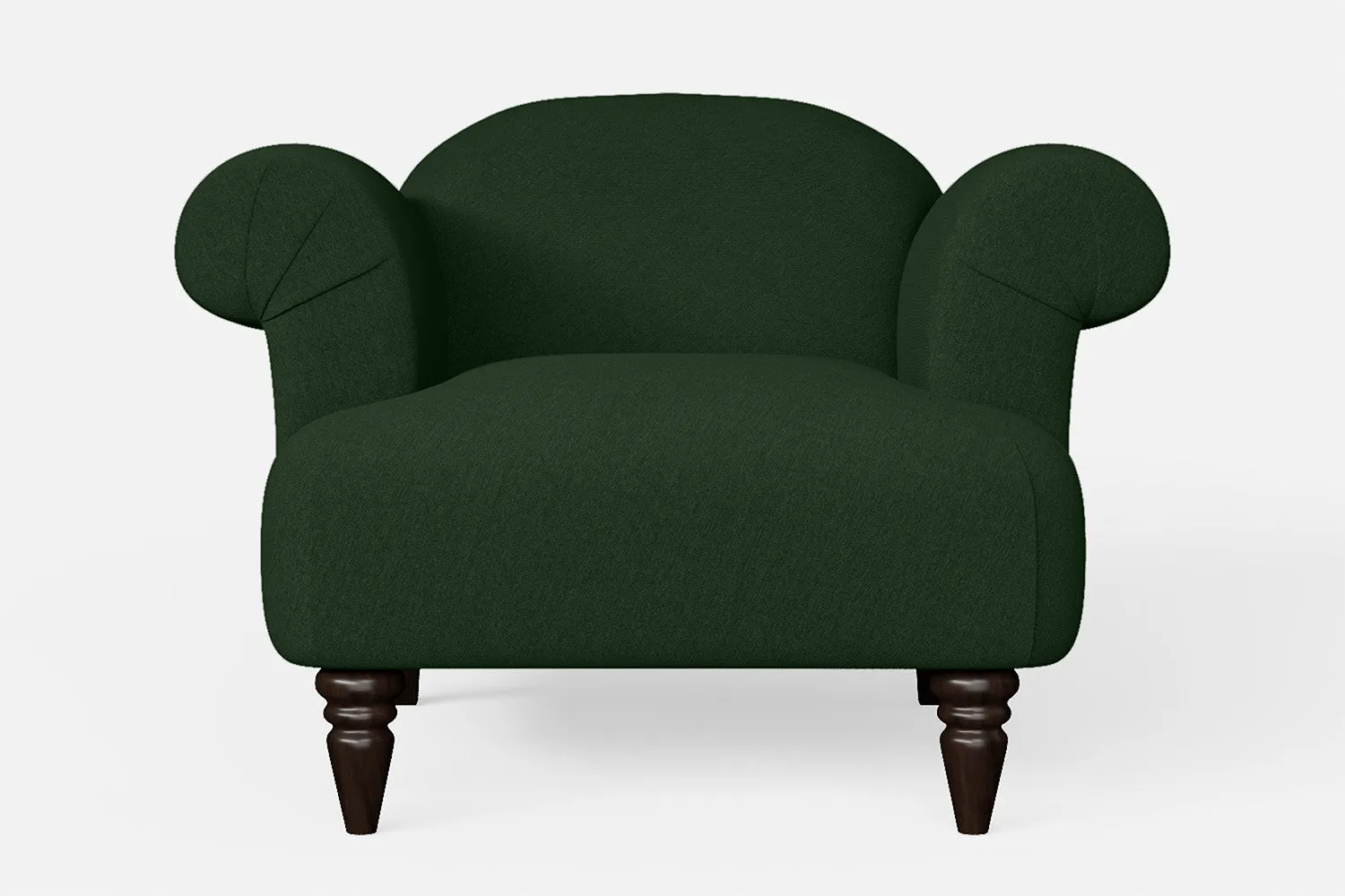 Barberton Armchair Forest Green Linen Fabric