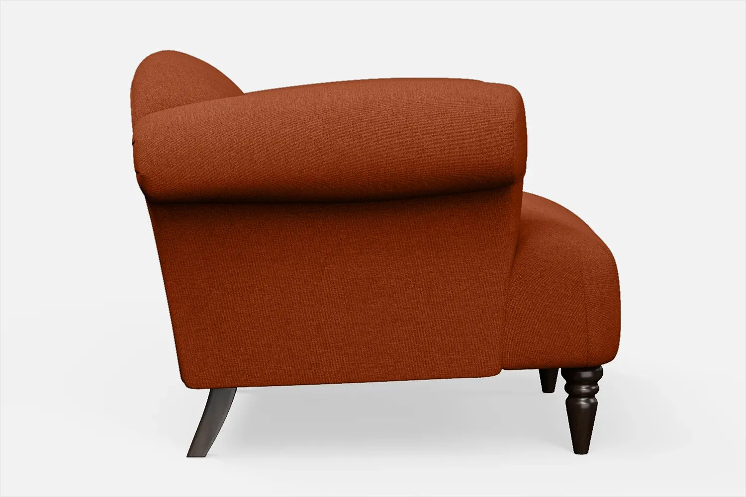 Barberton Armchair Orange Linen Fabric