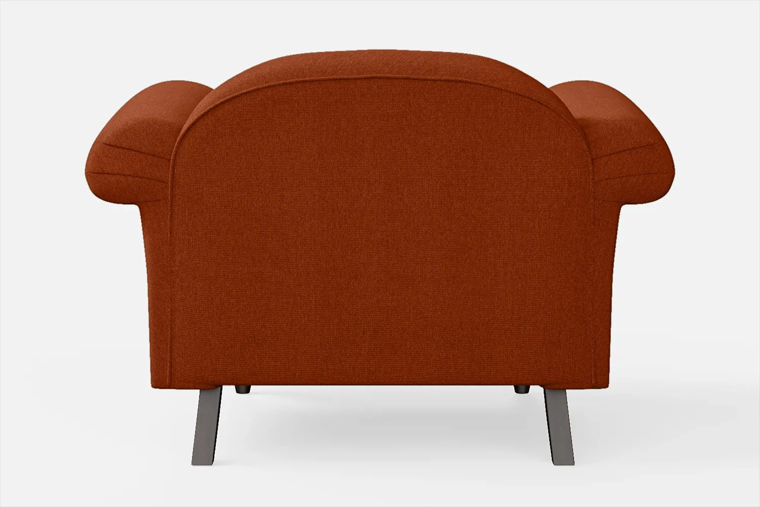 Barberton Armchair Orange Linen Fabric
