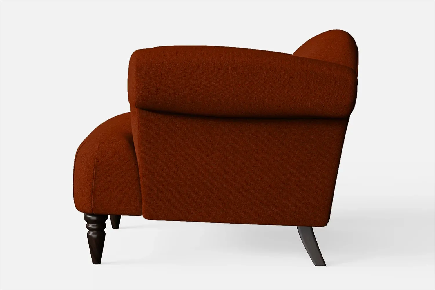 Barberton Armchair Orange Linen Fabric