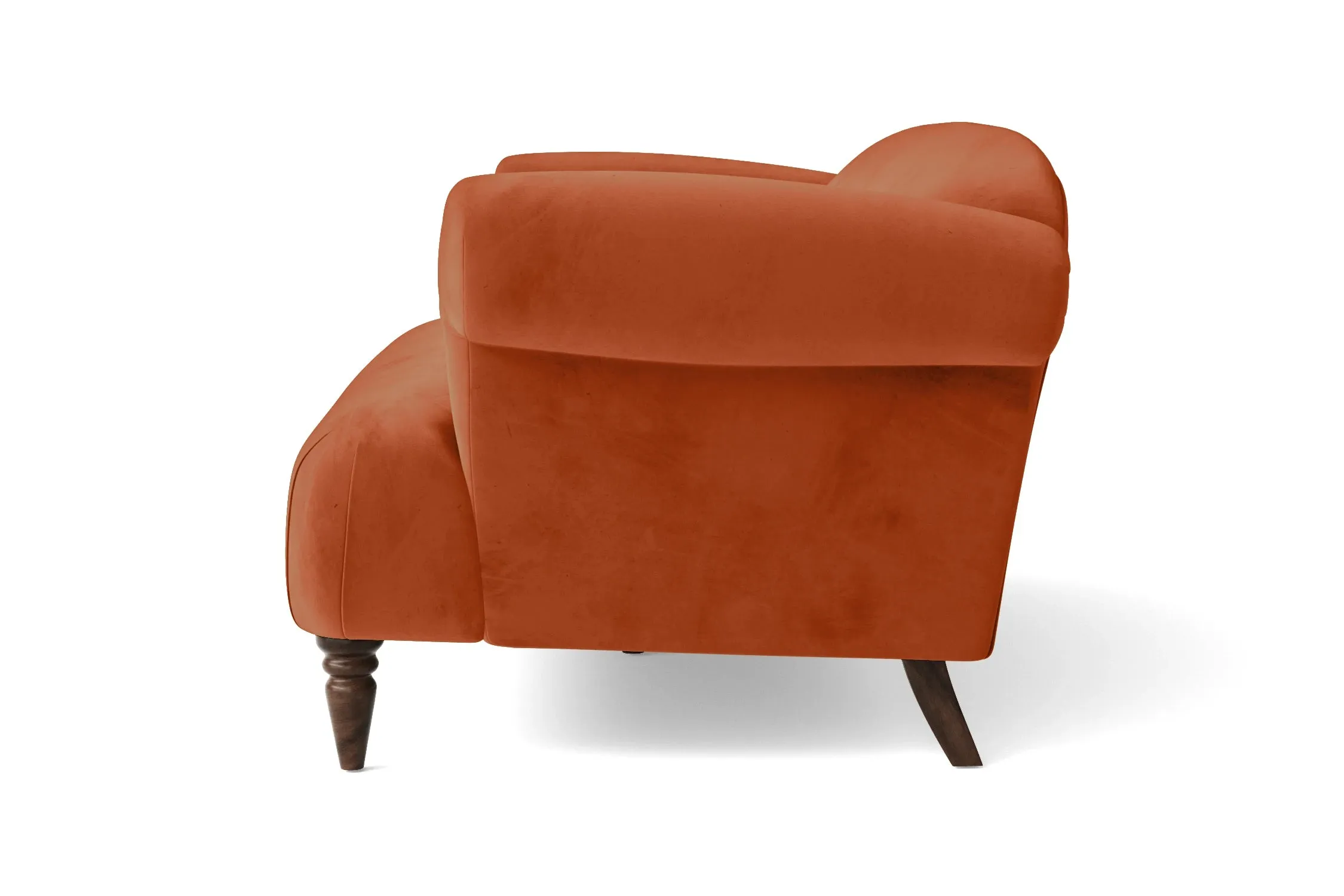 Barberton Armchair Orange Velvet