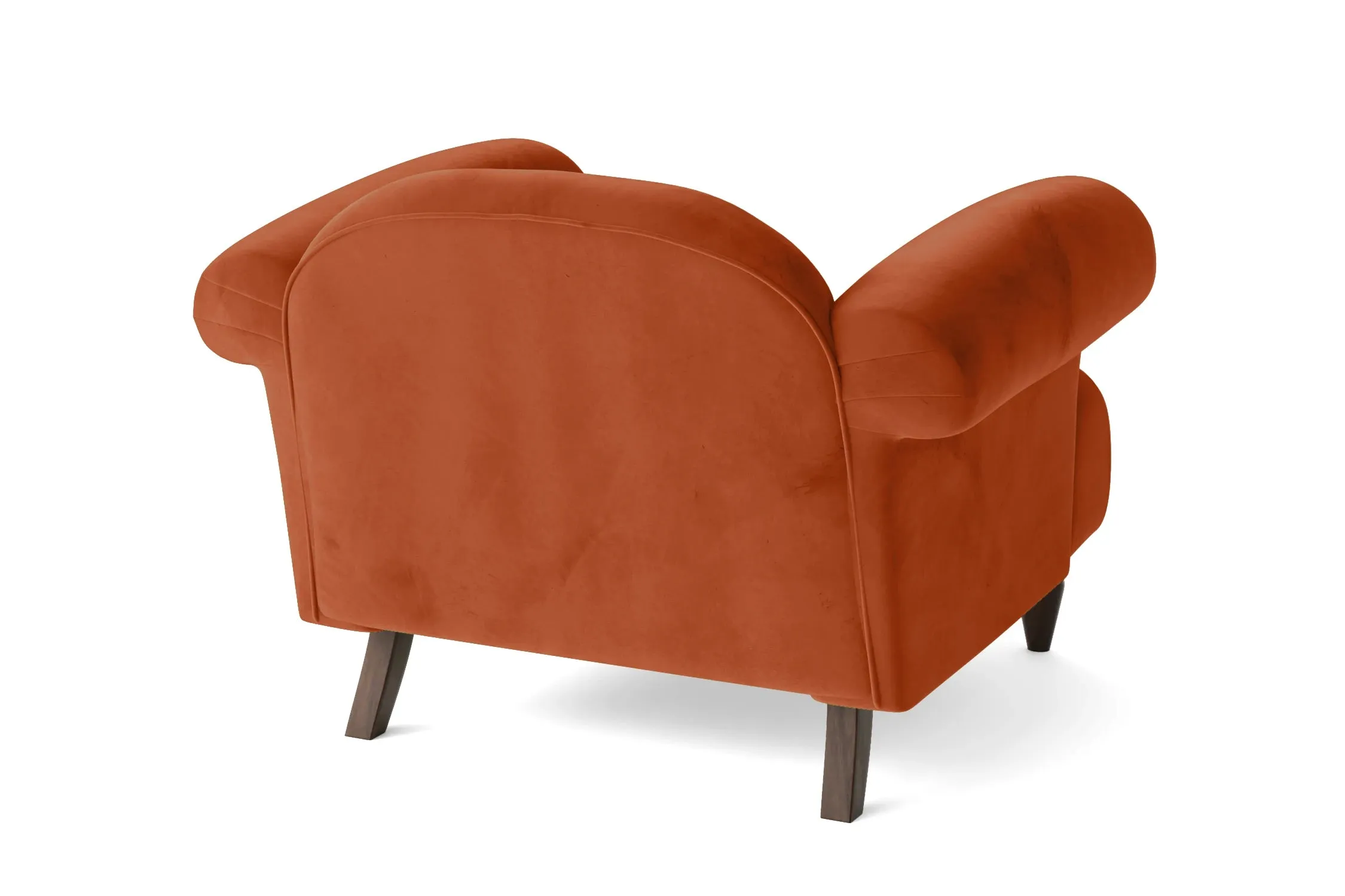 Barberton Armchair Orange Velvet