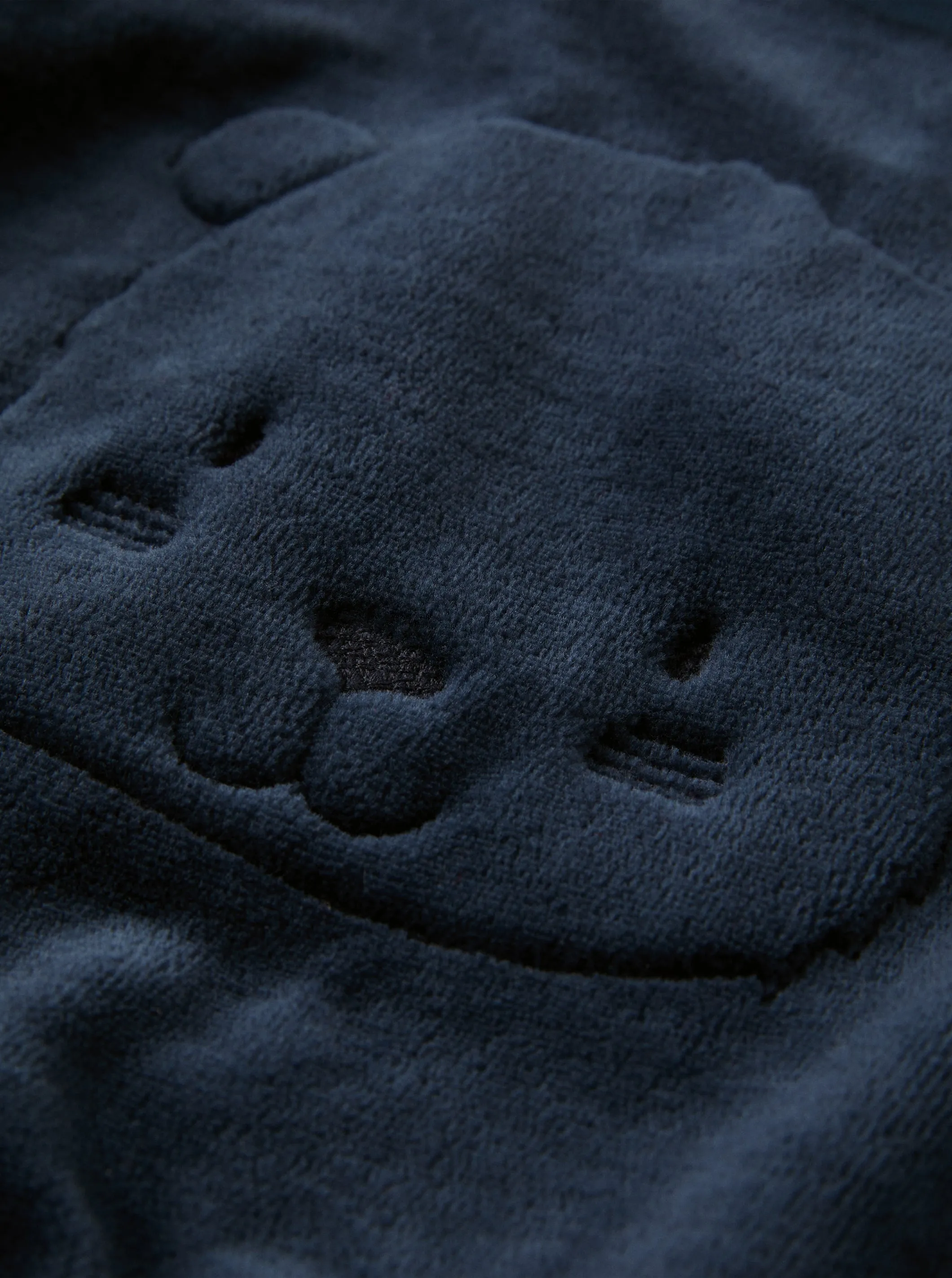 Bear Appliqué Velour Baby Top