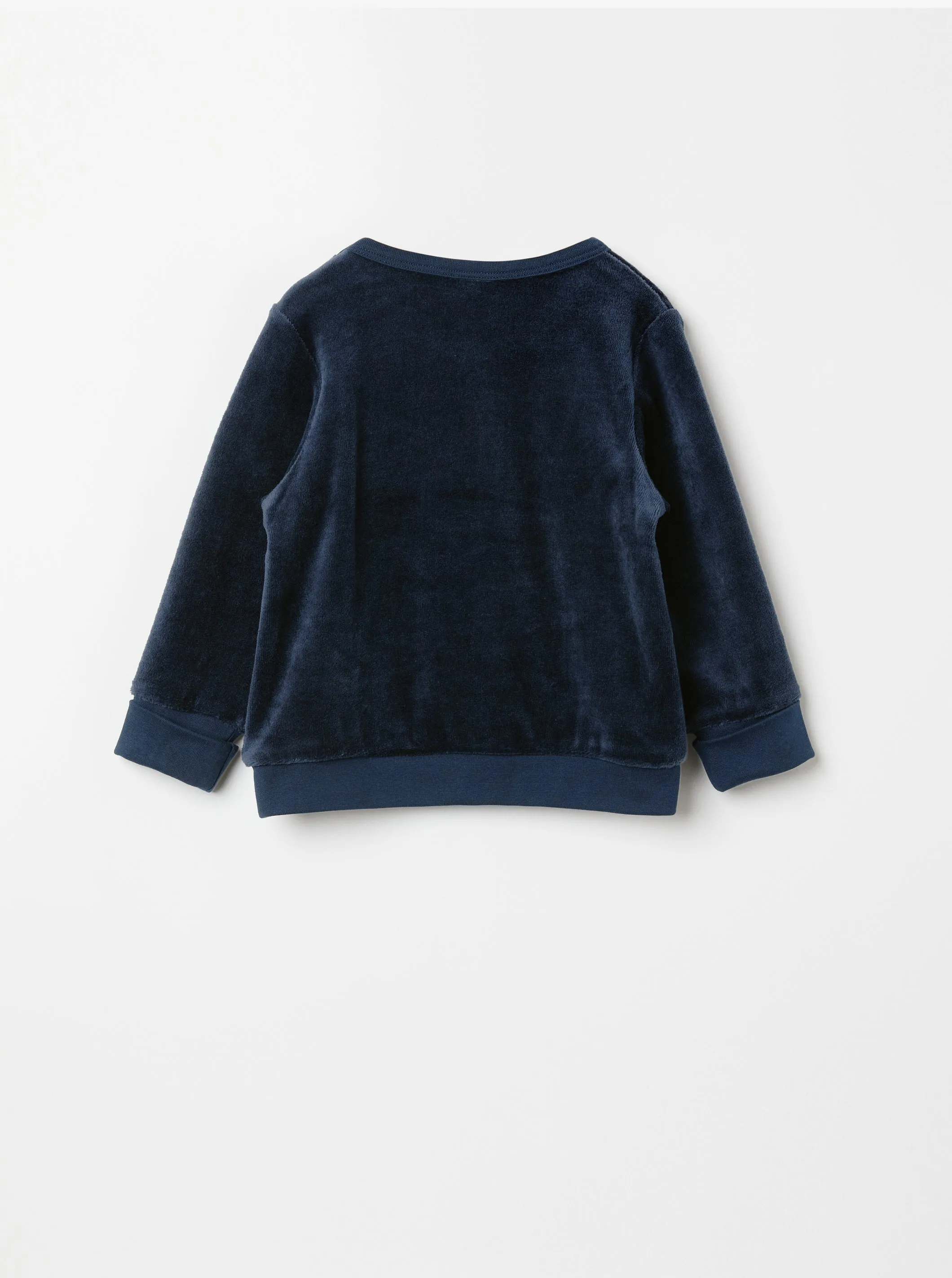 Bear Appliqué Velour Baby Top