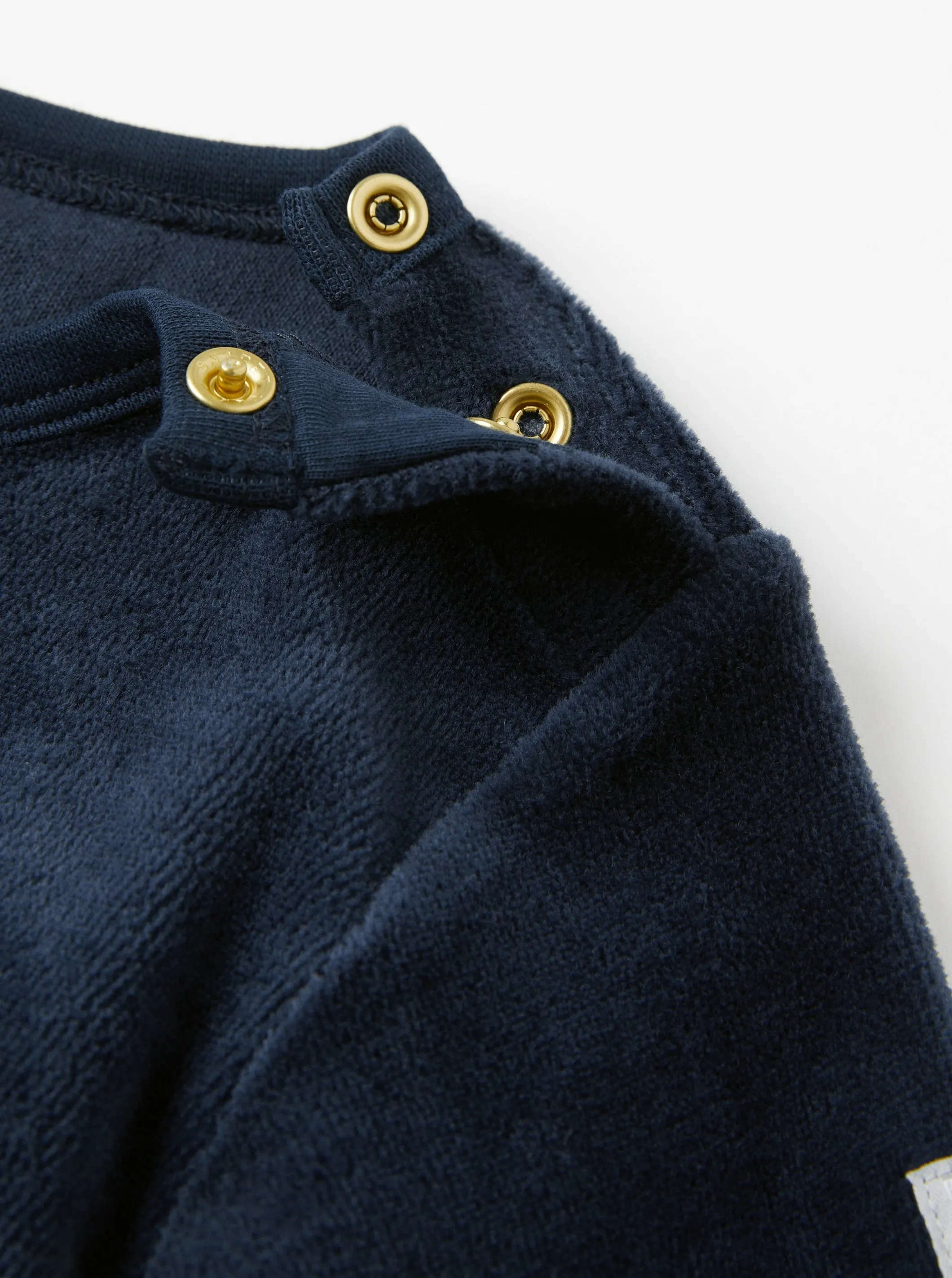 Bear Appliqué Velour Baby Top