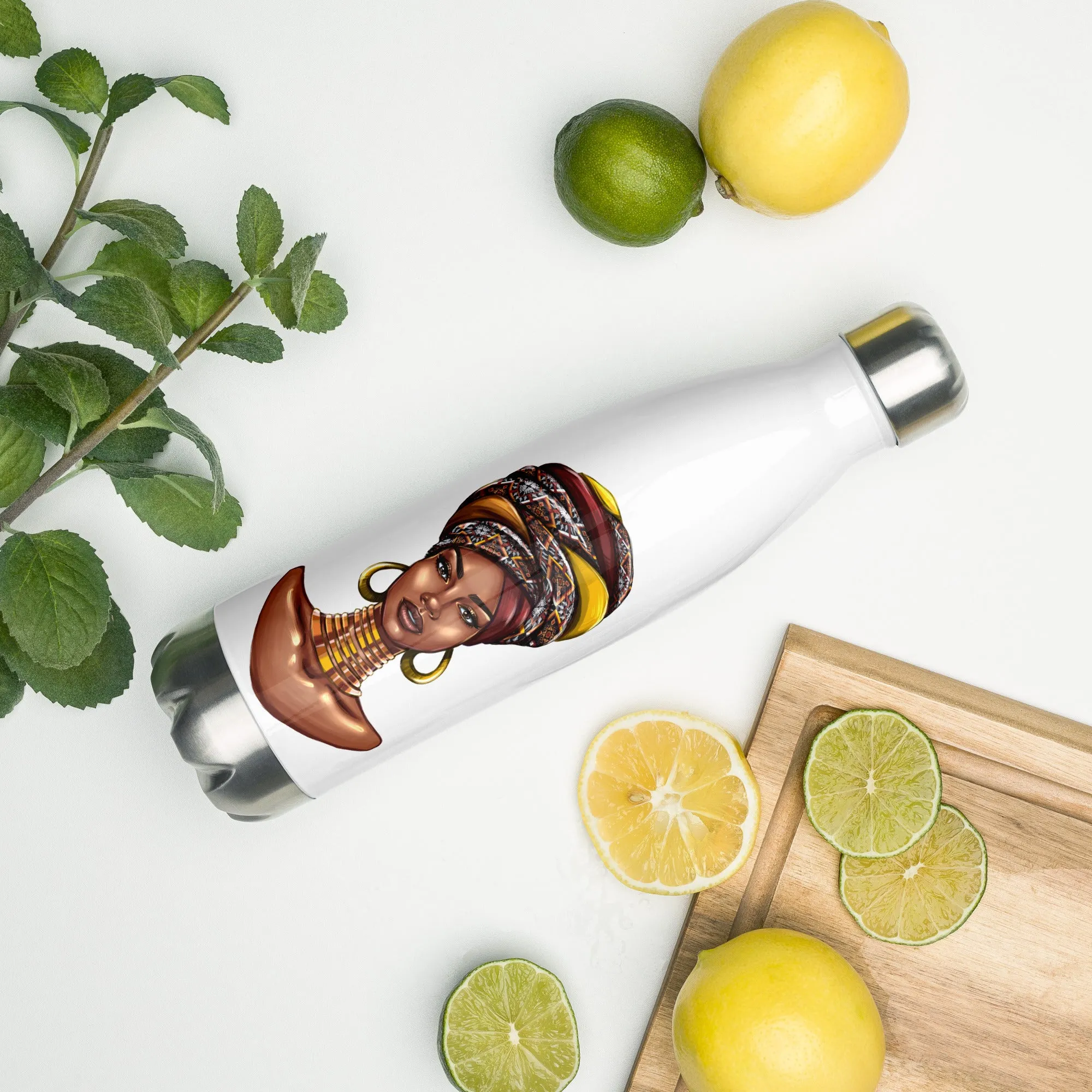 Bestseller African Headwrap design Stainless Steel Water Bottle