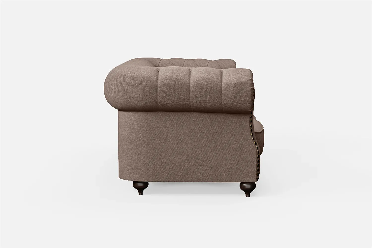 Bitonto 2 Seater Sofa Caramel Linen Fabric