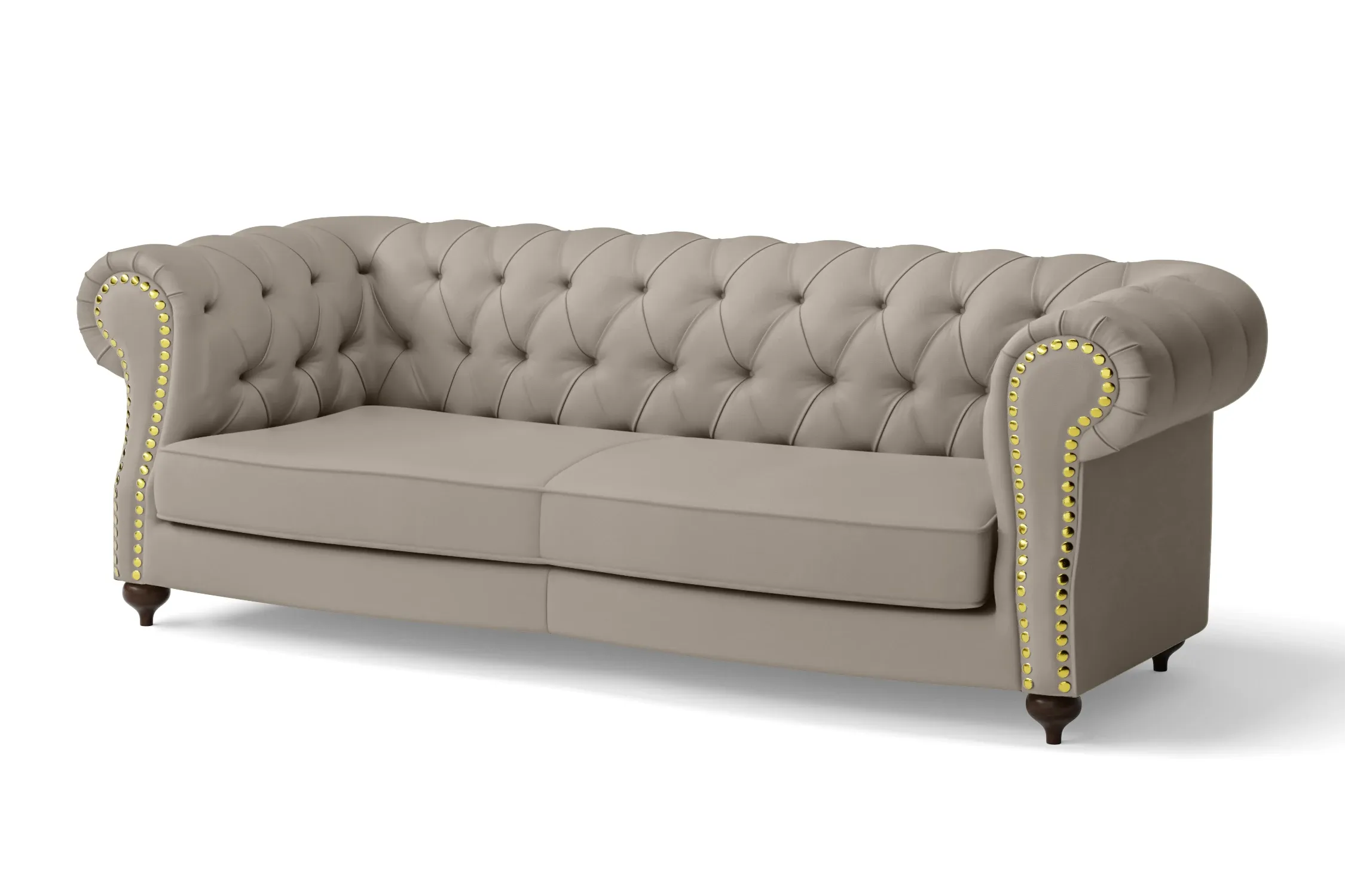 Bitonto 3 Seater Sofa Sand Leather