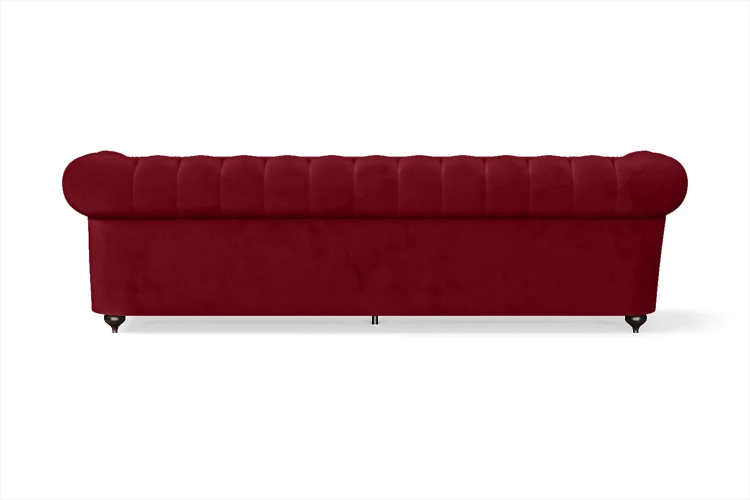 Bitonto 4 Seater Sofa Red Velvet