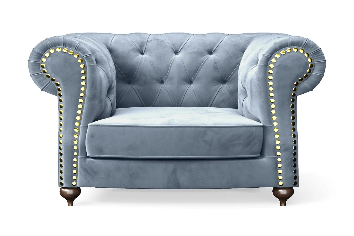 Bitonto Armchair Baby Blue Velvet