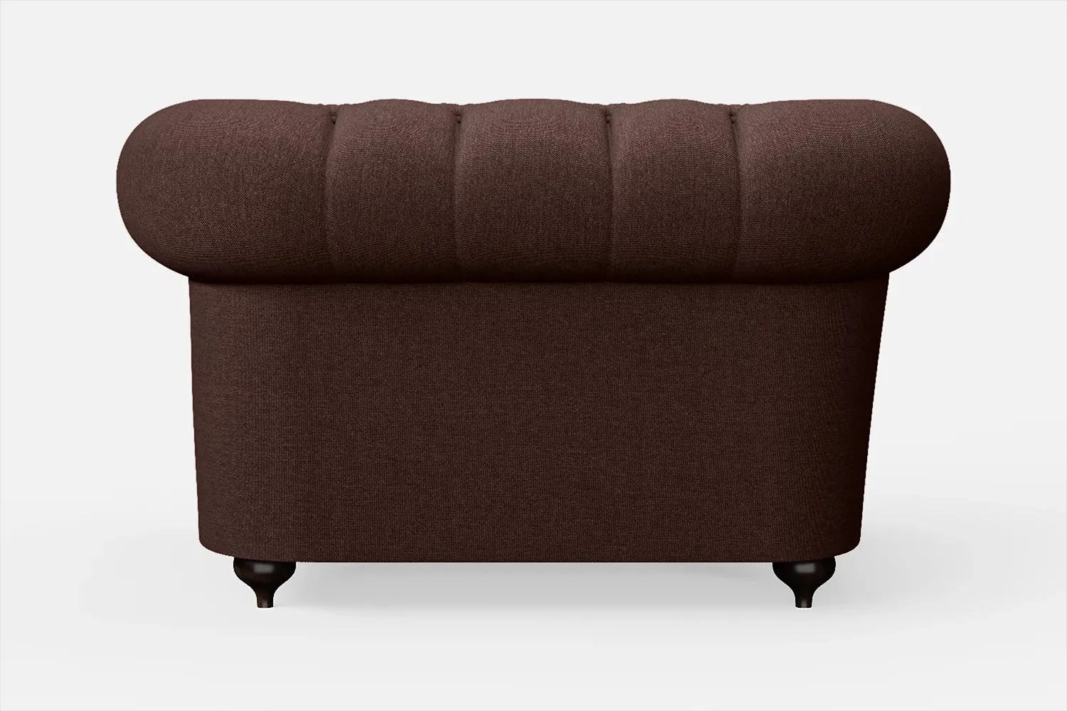Bitonto Armchair Coffee Brown Linen Fabric