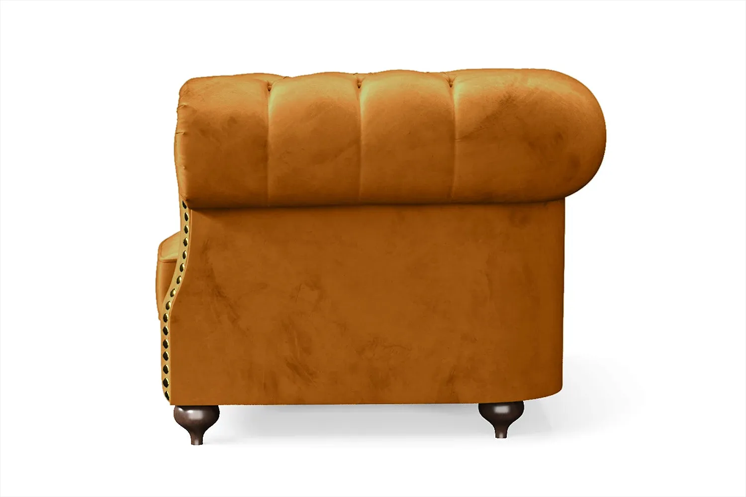 Bitonto Armchair Gold Velvet