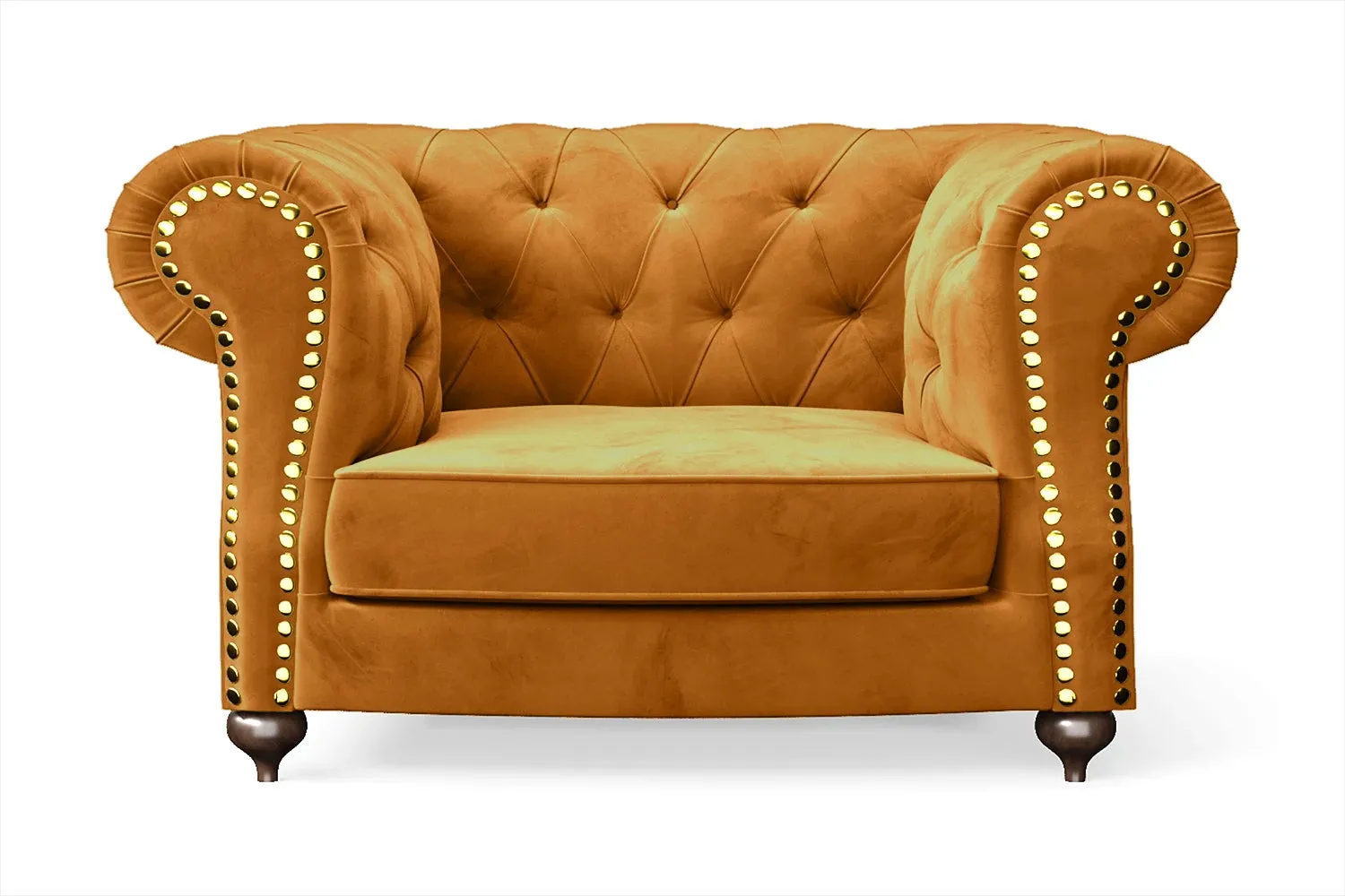 Bitonto Armchair Gold Velvet