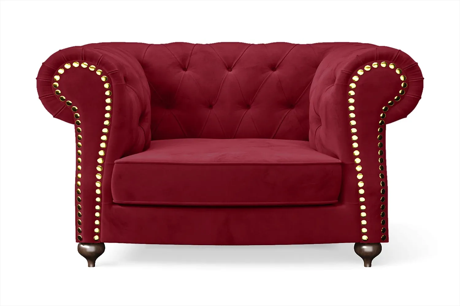 Bitonto Armchair Red Velvet