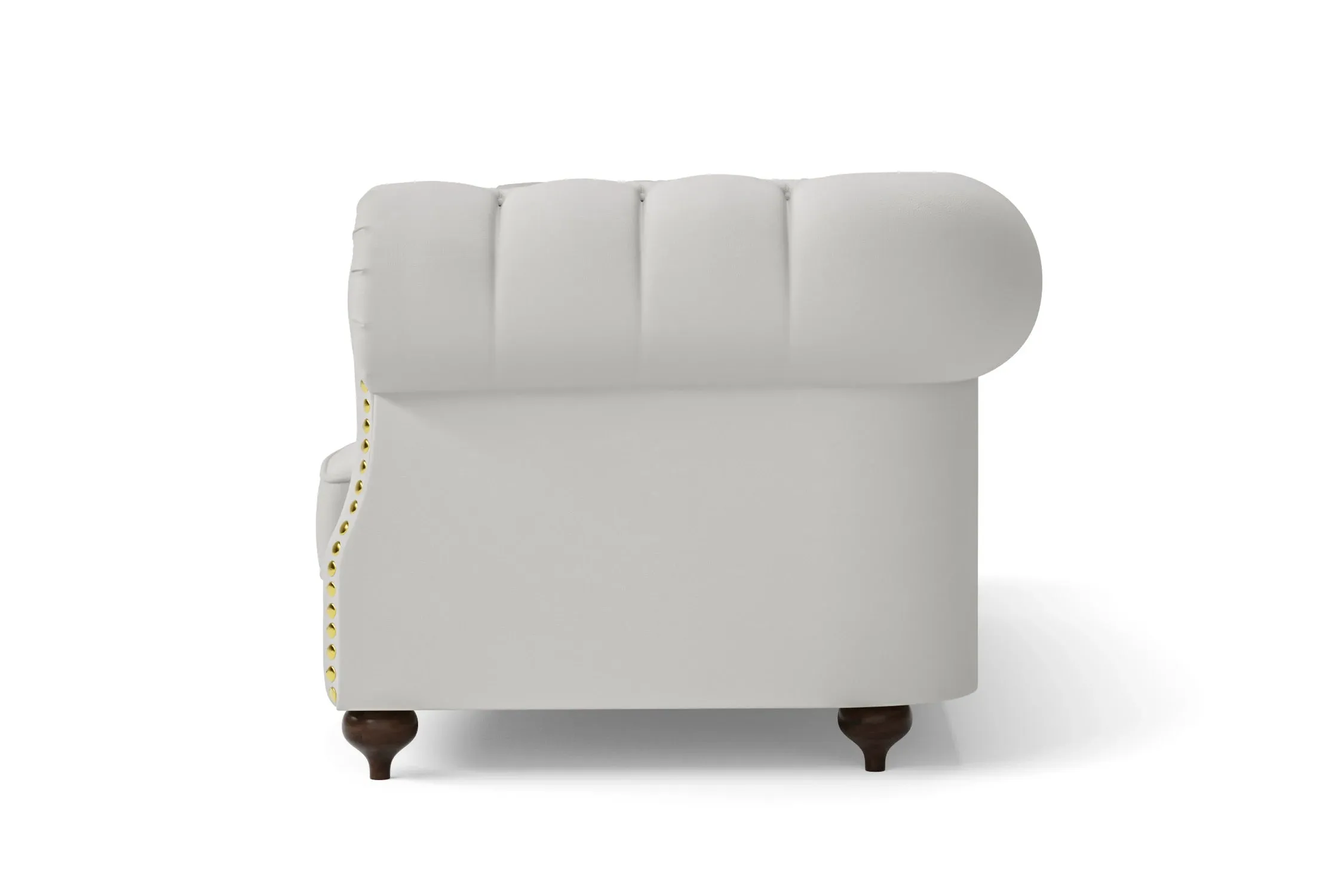 Bitonto Armchair White Leather