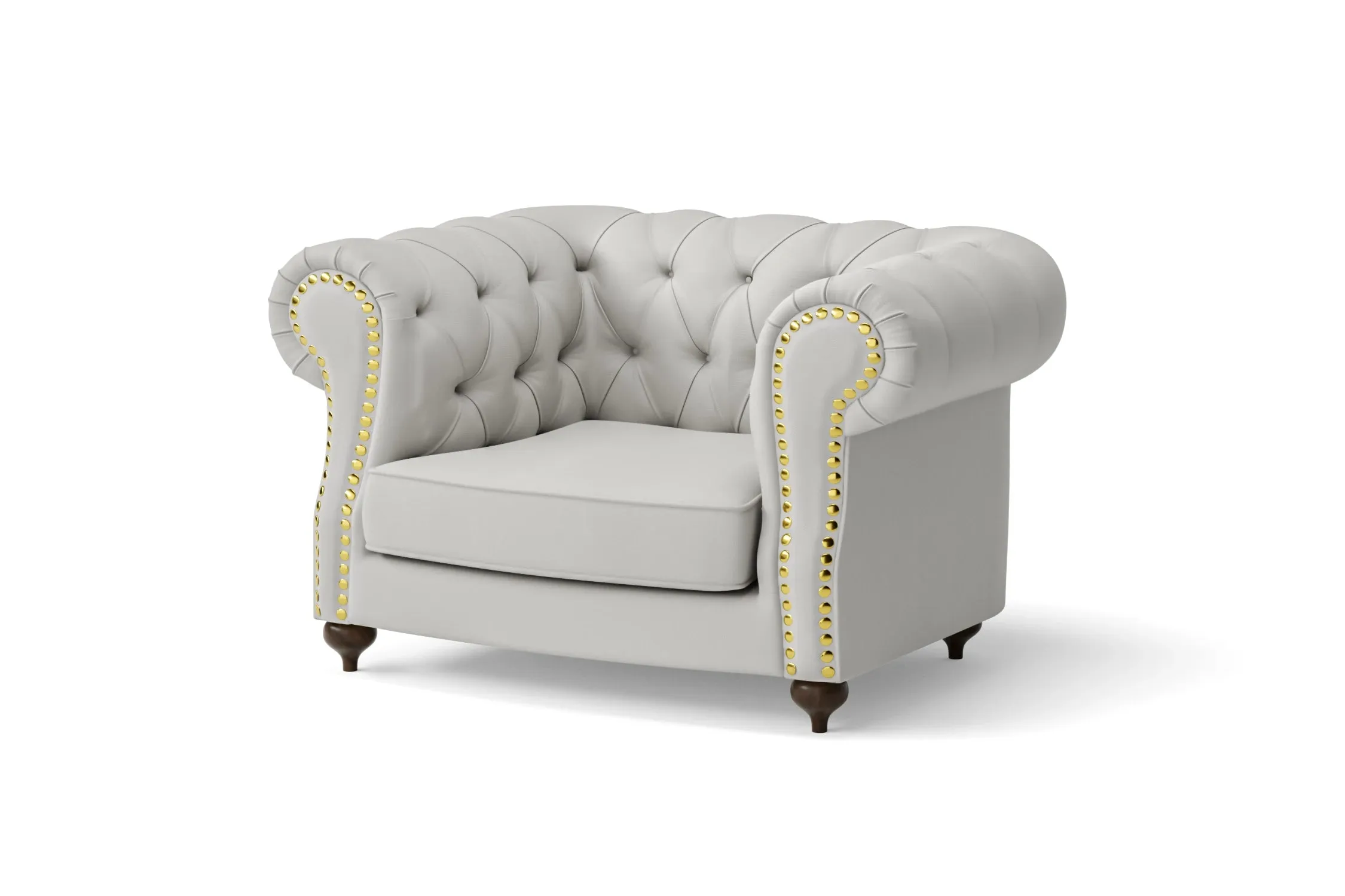 Bitonto Armchair White Leather