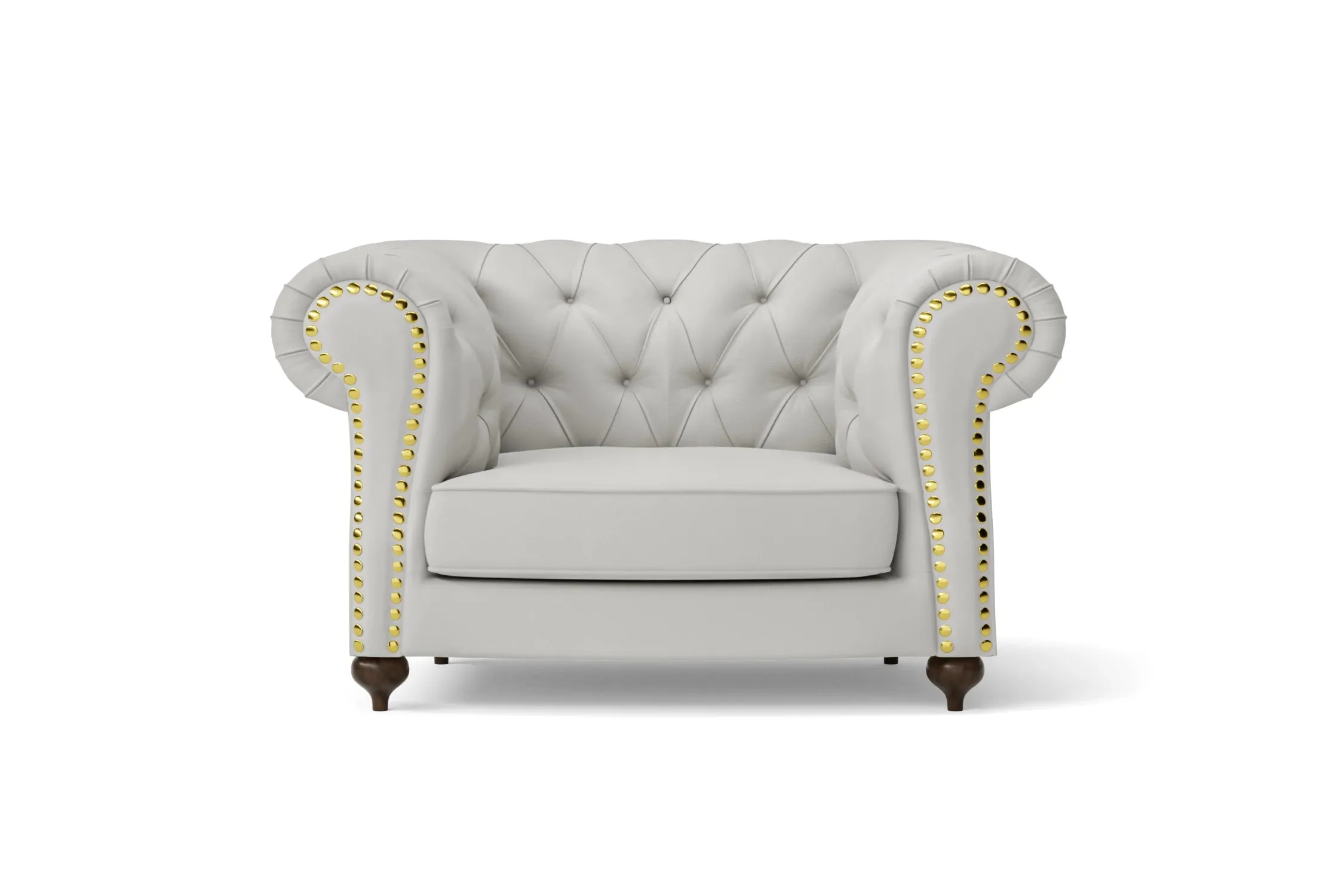 Bitonto Armchair White Leather
