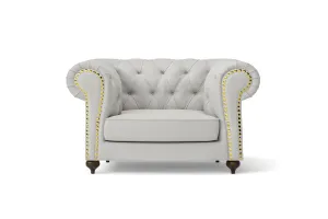 Bitonto Armchair White Leather